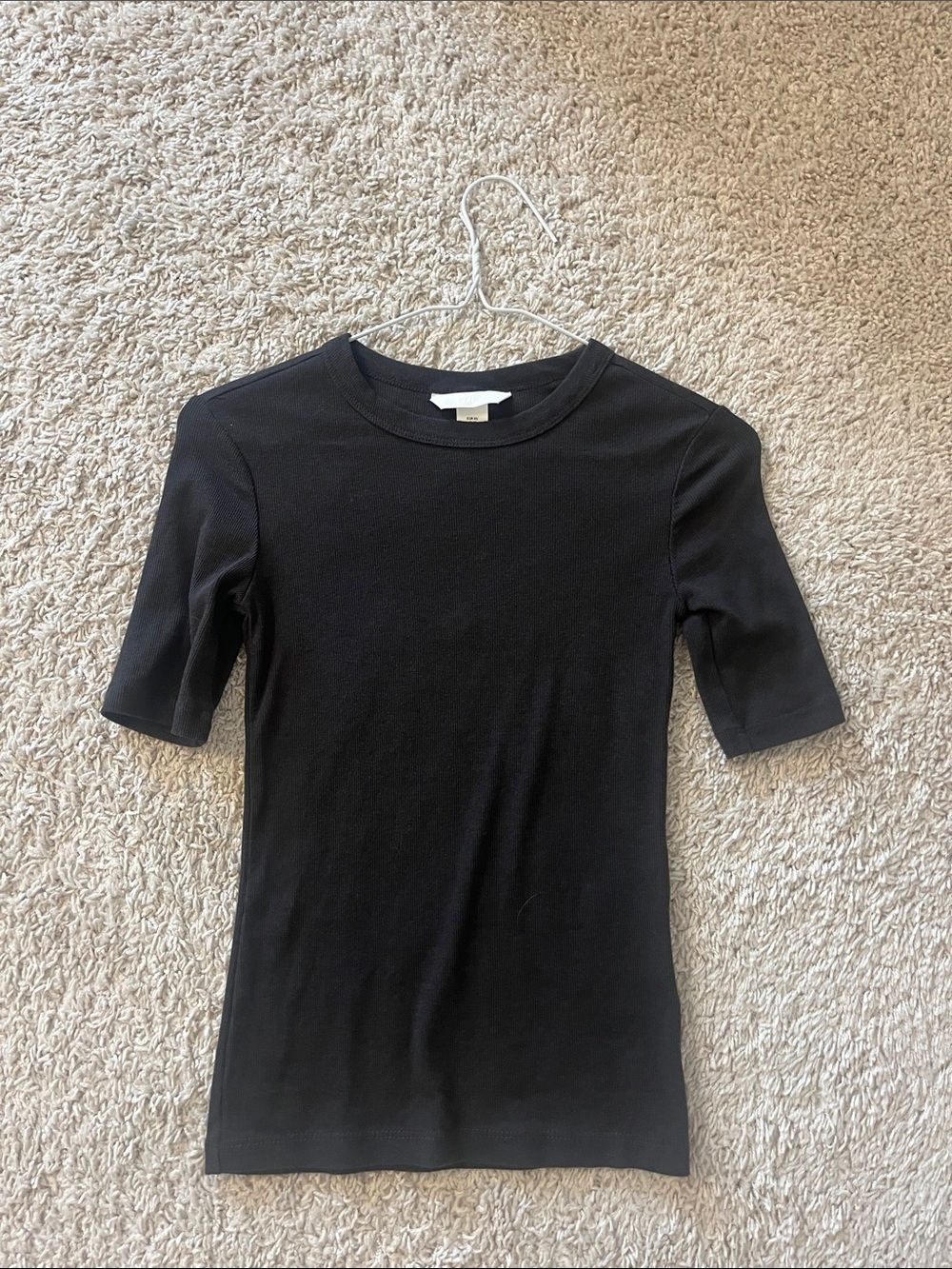 H&M Black Short Sleeve Crewneck Tee